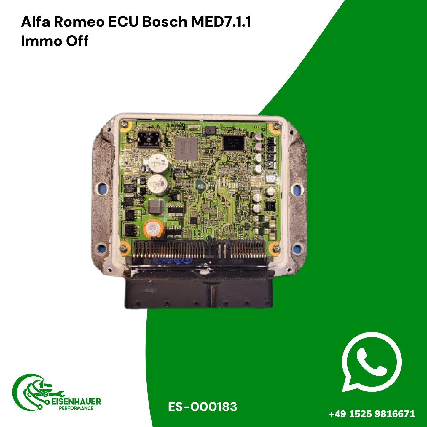 Alfa Romeo ECU Bosch MED7.1.1 Immo Off