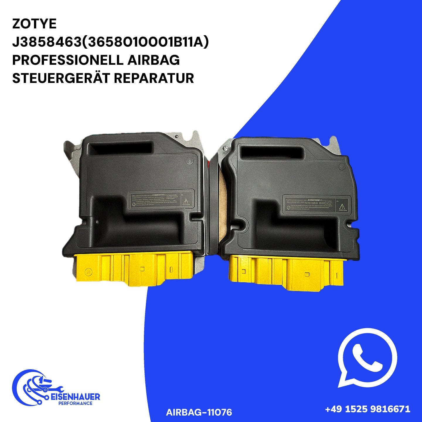 Zotye J3858463(3658010001B11A) Professionell Airbag Steuergerät Reparatur