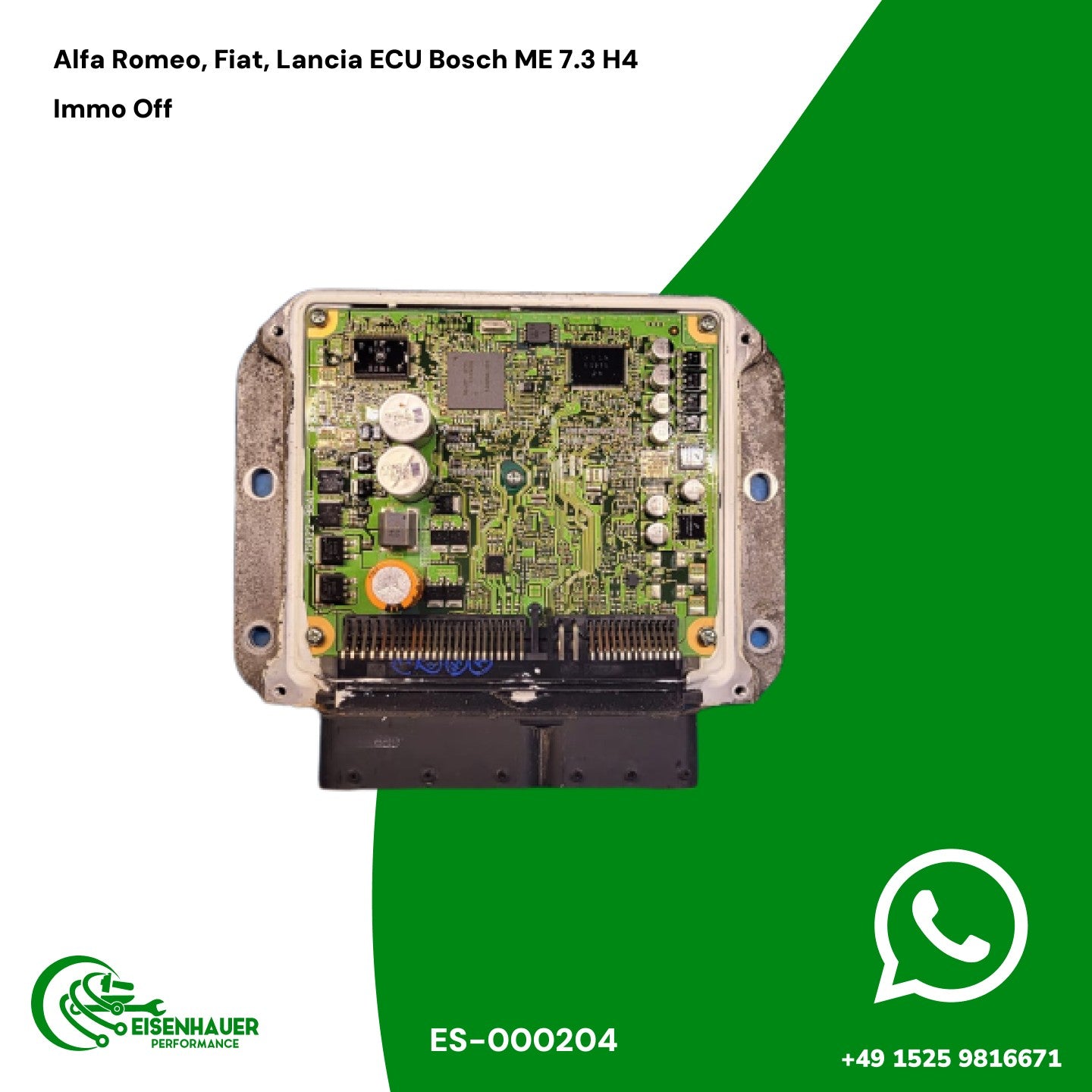 Alfa Romeo, Fiat, Lancia ECU Bosch ME 7.3 H4 Immo Off