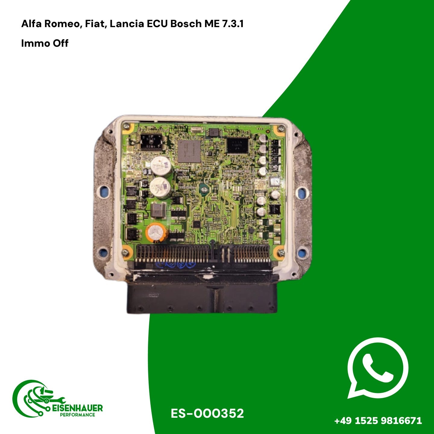 Alfa Romeo, Fiat, Lancia ECU Bosch ME 7.3.1 Immo Off