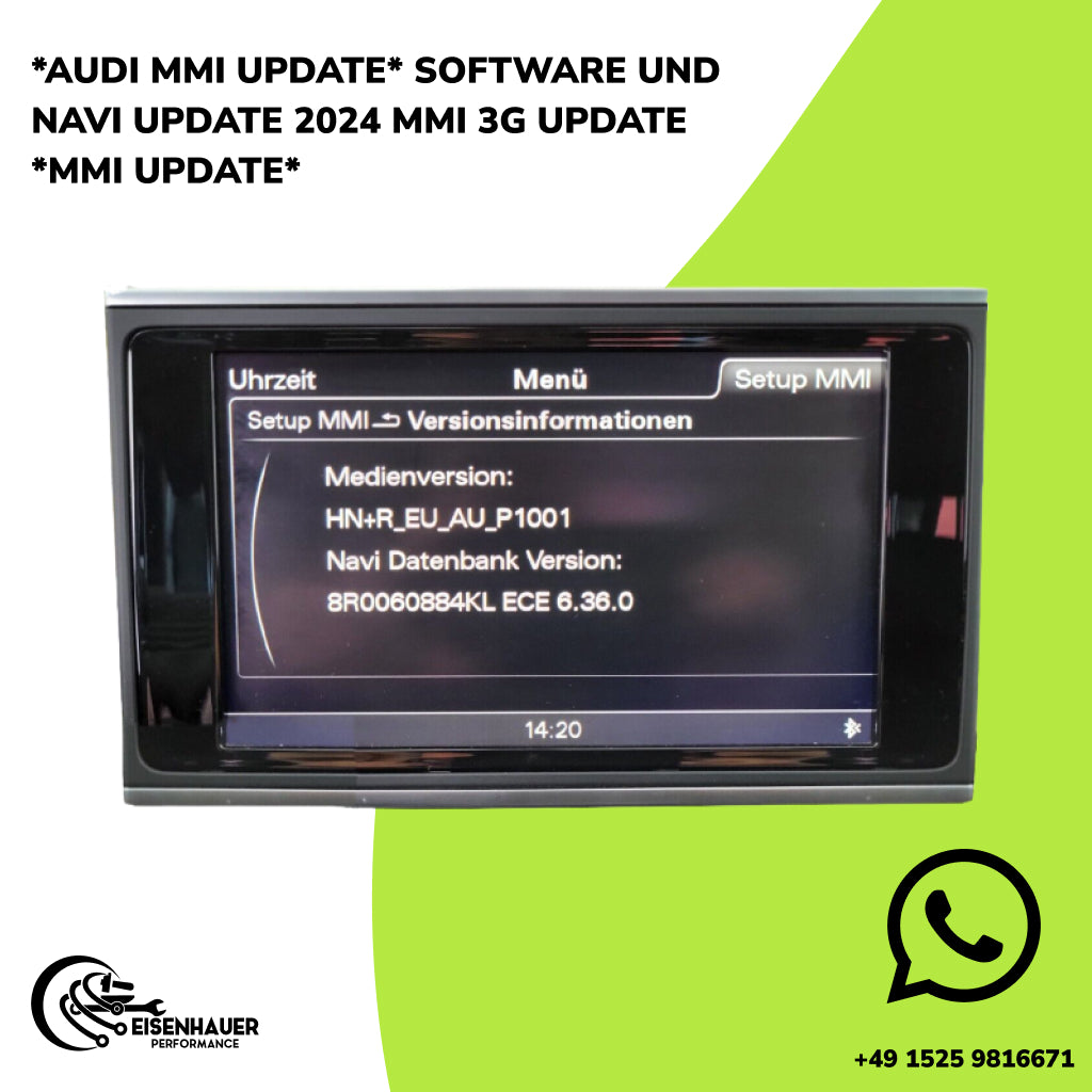 AUDI MMI UPDATE SOFTWARE UND NAVI UPDATE 2024 DOWNLOAD